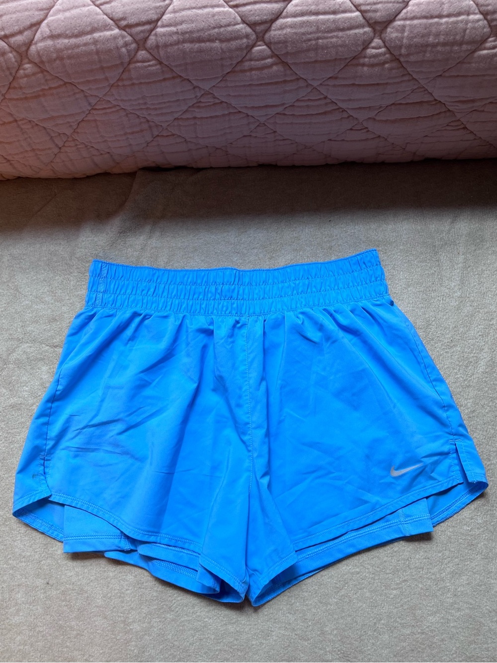 Nike Women's One Dri-FIT High-Waisted 3" 2-in-1 Shorts - University Blue